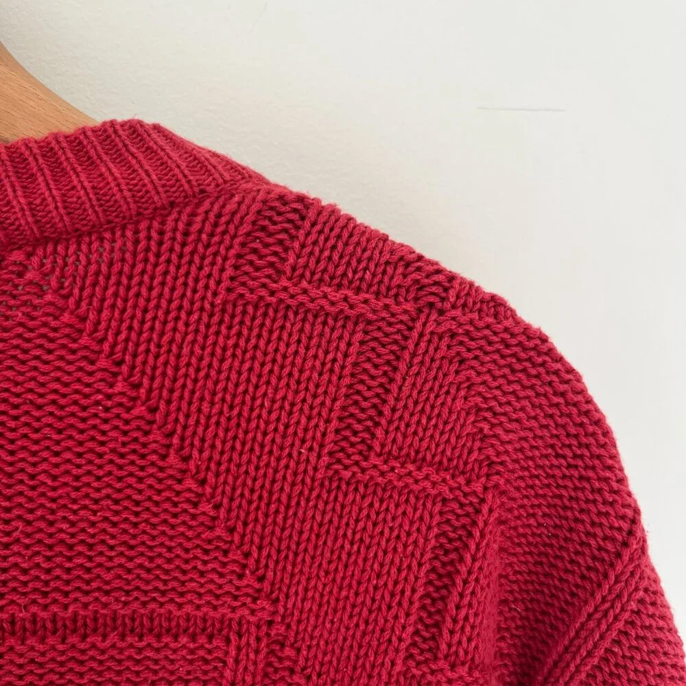 Vintage Cotton Knit Sweater